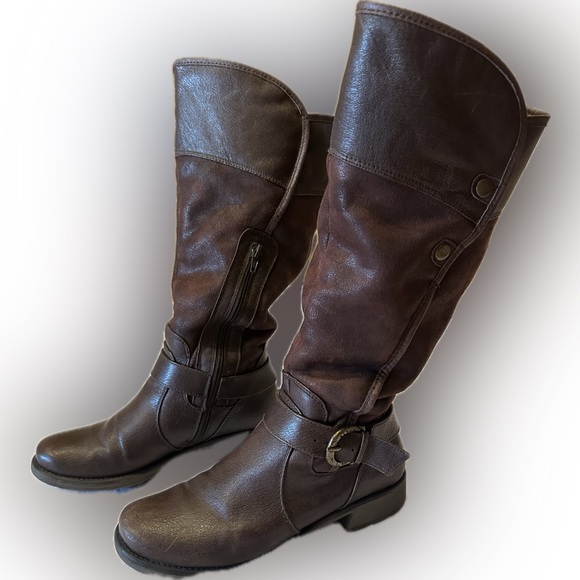 BareTraps Shoes - BARETRAPS | Subdue Brown Leather Riding Boots